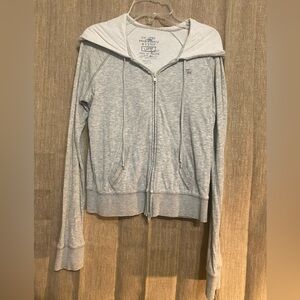 Abercrombie and fitch gray zip sweatshirt
